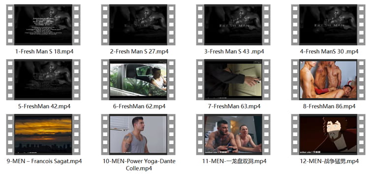 Shuangpian Collection-18 Shuangpian Video Package-Wanke วิดีโอ (12 ชิ้น)