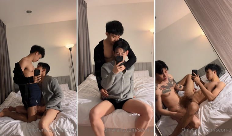 Thai young handsome guy passionately piling - Wanke Video