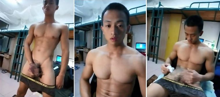 Wuhan College strong junior dormitory masturbation (three video collection) - Wanke Video